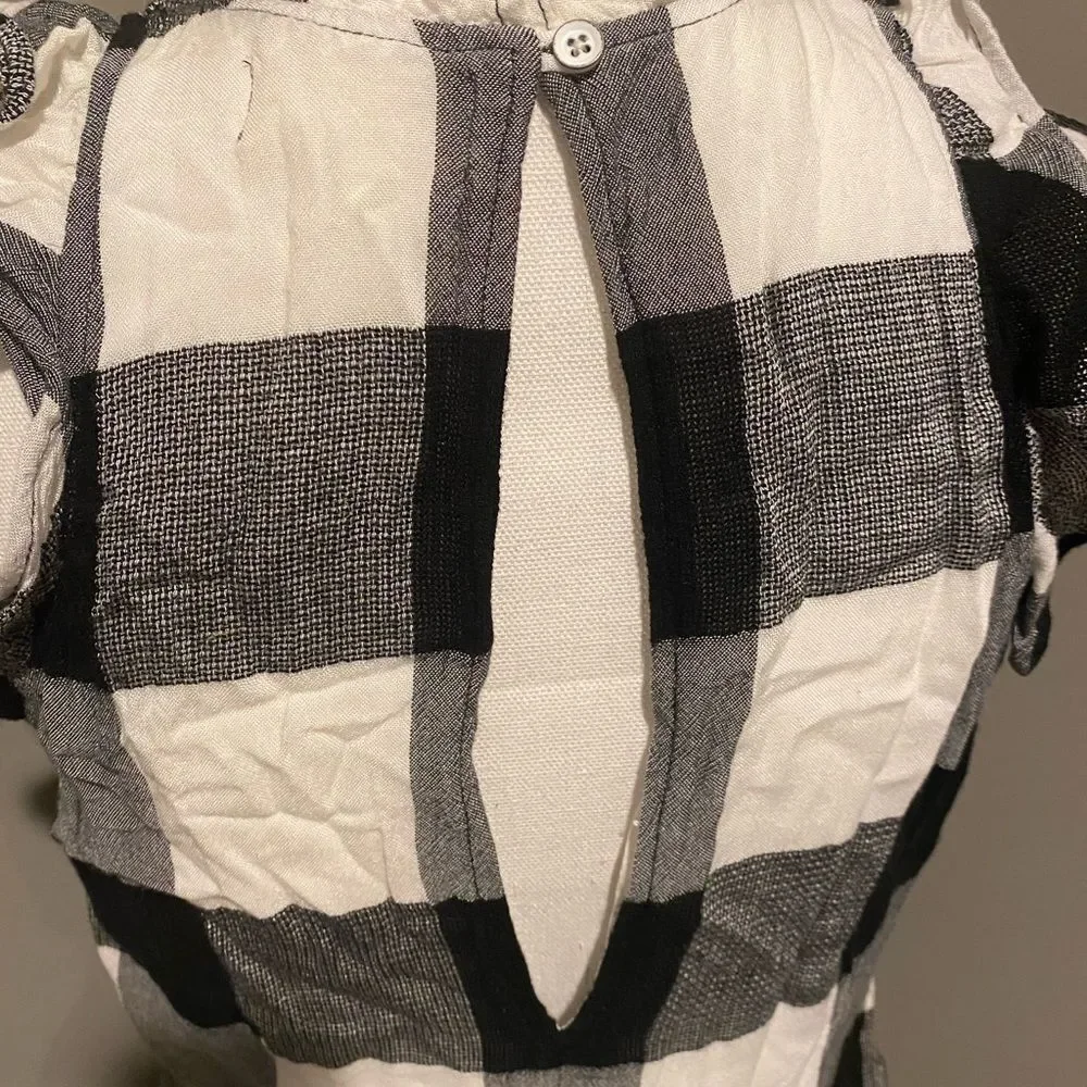 Anthropologie Cloth & Stone checkered gingham romper - Picture 9 of 15